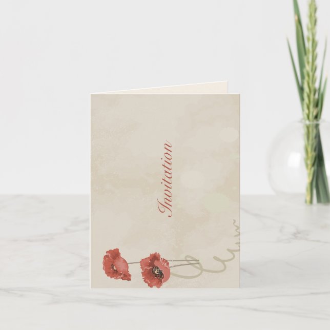 Fisk blomma från ro inbjudan (Framsida)