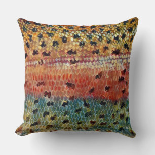 Fisk Brook Forell 20 x 20 Kudde