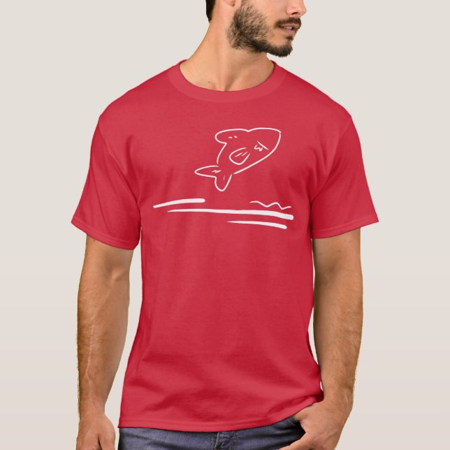 Fisk djur ikon vänner t shirt (Framsida)