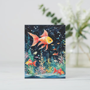 Fisk Dreamland, akvarium-perfektion. Vykort