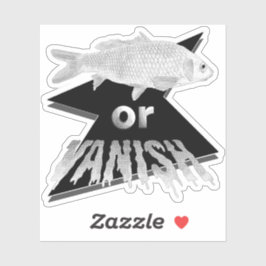 Fisk eller danska fjällsticker - Monokrom Klistermärken