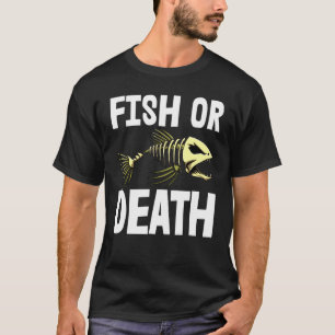 Fisk eller död s Skeleton Fish Bone Tees Vasst tes T Shirt