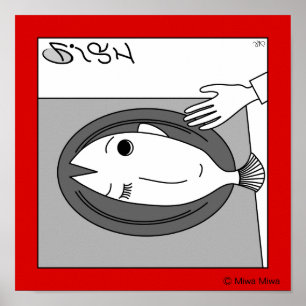 Fisk eller flicka poster