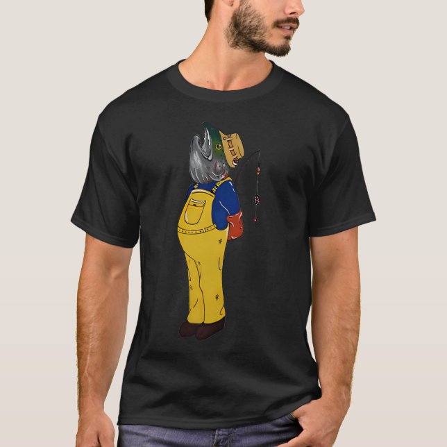 Fisk Eller Människa T Shirt (Framsida)