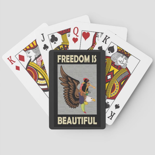 Fisk fågel casinokort (Baksidan)