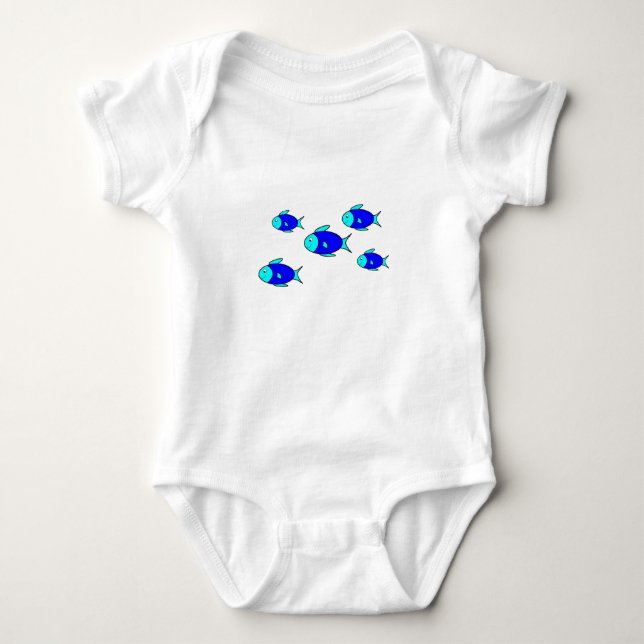 Fisk fisk, fisk, fisk, fisk tee shirt (Framsida)