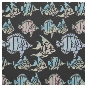 Fisk, fisk, fisk och mer fisk tyg