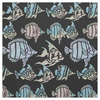 Fisk, fisk, fisk och mer fisk tyg