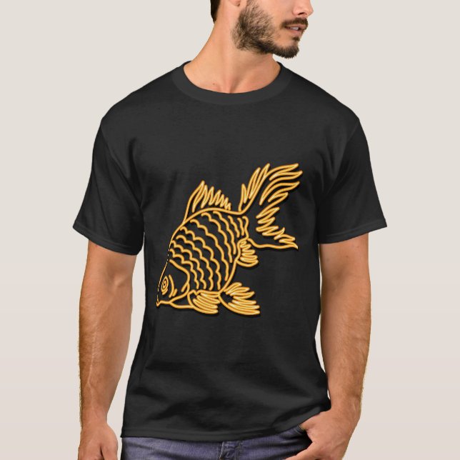 Fisk, fisk, guldfisk t shirt (Framsida)