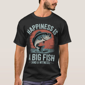 Fisk Fiskare Fiskare Roliga Barn Retro Abborre Fis T Shirt