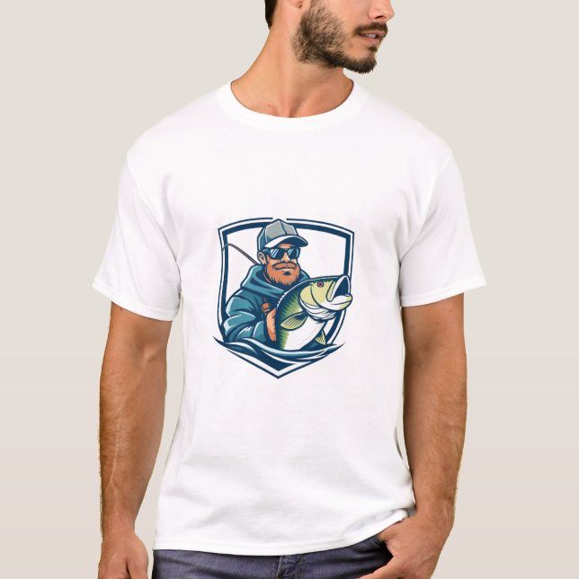 Fisk Flüsterare Grafisk T-Shirt (Framsida)