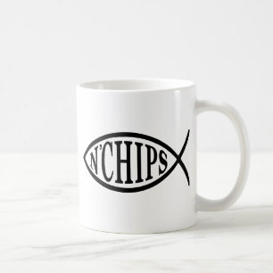 Fisk för fiskN chiper Kaffemugg