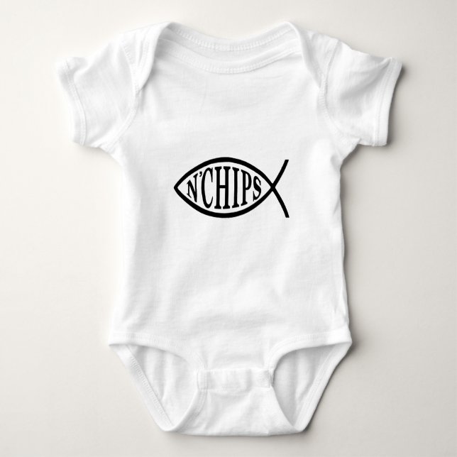 Fisk för fiskN chiper Tee Shirt (Framsida)