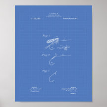 Fisk - förband 1914 Patent Art Blueprint