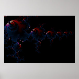 Fisk - Fractal konst Poster