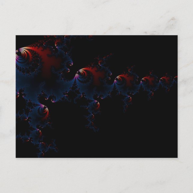 Fisk - Fractal konst Vykort (Framsida)