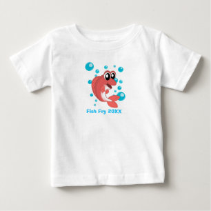 Fisk från skaldjursskalk, Party w Red Fish and Bu T Shirt