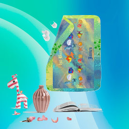 Fisk från Tropiska havet, färgstark blåhavsfisk Bebisfilt