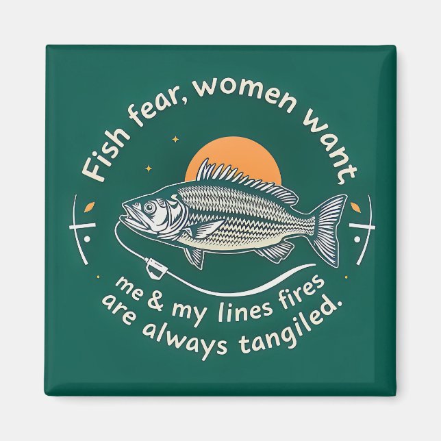 Fisk fruktar & kvinnor vill ha magnet (Framsidan)