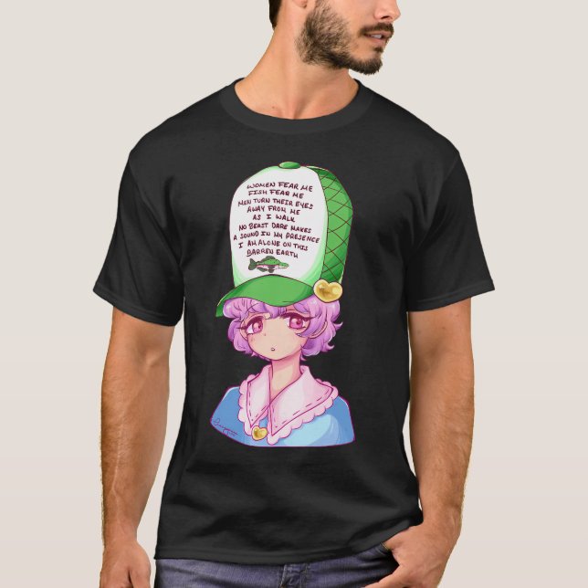 fisk fruktar satori komeiji t shirt (Framsida)