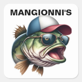 FISK FYRKANTIGT KLISTERMÄRKE