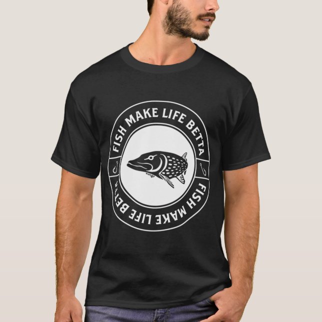 Fisk gör livet bättre - Fisk gör livet Betta T Shirt (Framsida)