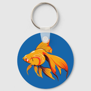 Fisk guldfisk nyckelring