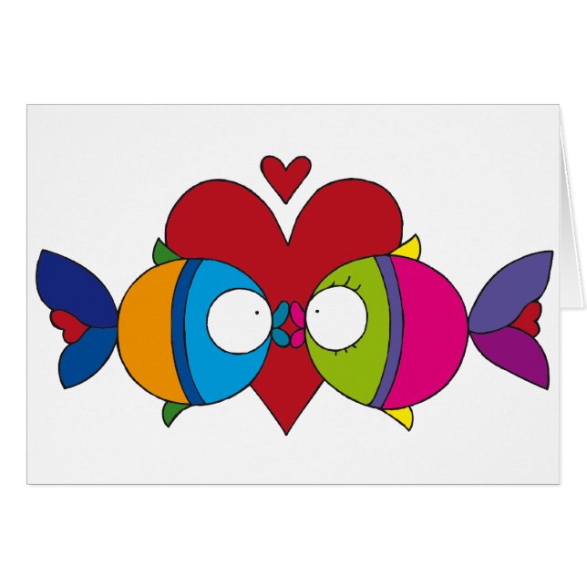 fisk hälsningskort (Framsidan Horizontal)