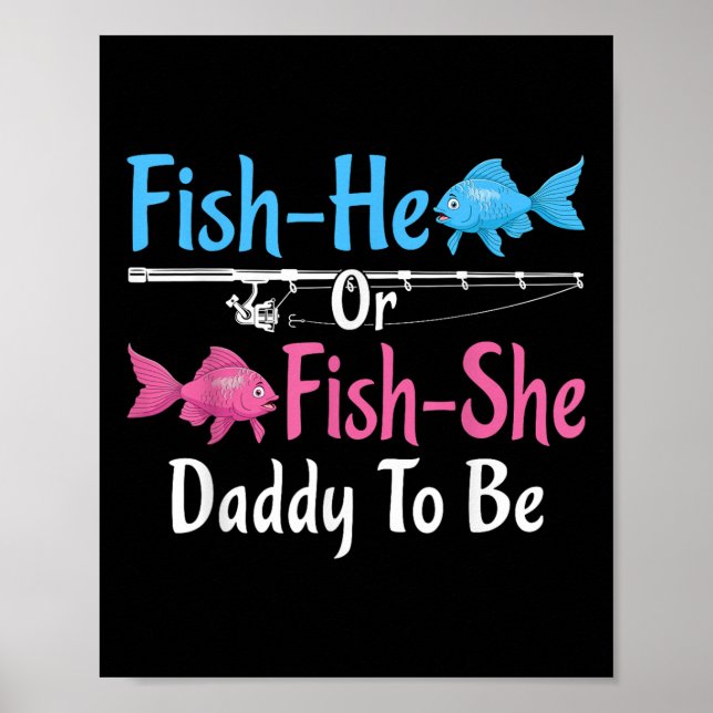Fisk-han eller fisk-hon Pappa att bli Könsbestämni Poster (Framsidan)