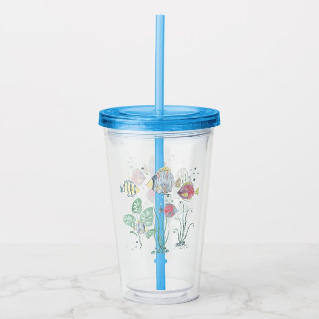 Fisk, havsbotten, hav . take away mugg (Framsida)