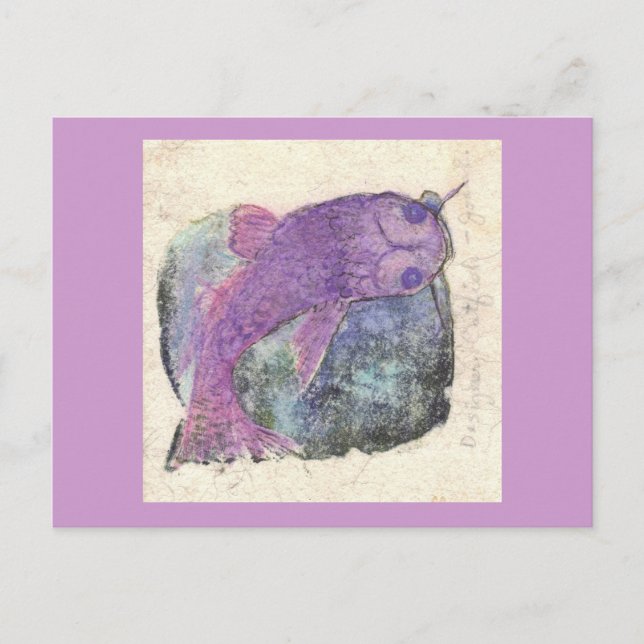 Fisk hoppar in vykort (Framsida)