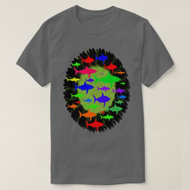 Fisk i akvarium t shirt (Design framsida)