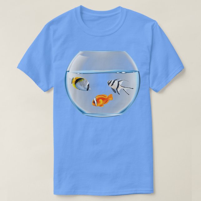 Fisk i Aquarium 4 T Shirt (Design framsida)