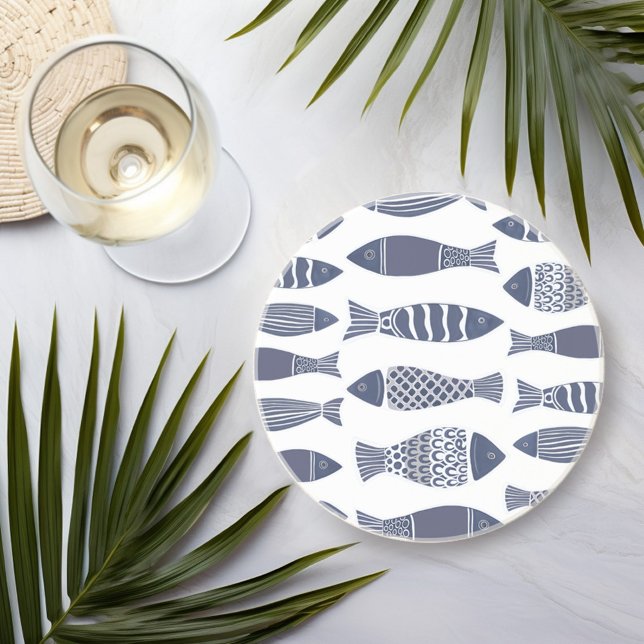 Fisk i blått och vitt underlägg (Skapare uppladdad)