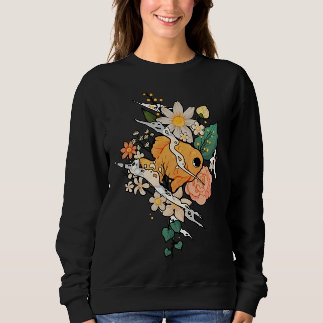 Fisk i blommor t shirt (Framsida)