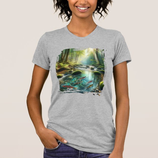 Fisk I En Bäck T Shirt (Framsida)