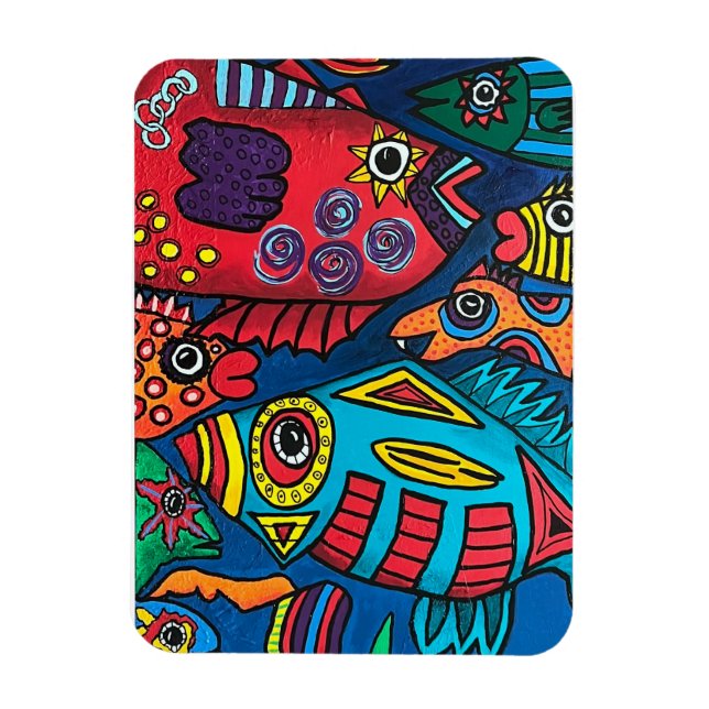Fisk i Fast Lane Magnet (Vertikal)