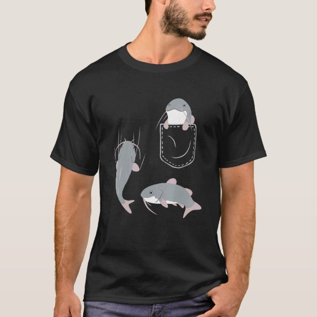 Fisk I Fick Malfisk T Shirt (Framsida)