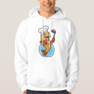 Fisk i glas som Cook med Soppa-sked Hoodie