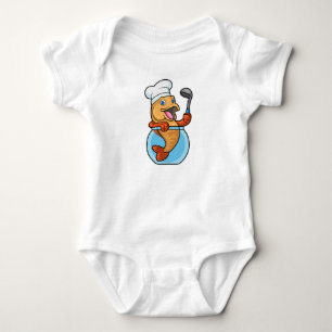 Fisk i glas som Cook med Soppa-sked T Shirt