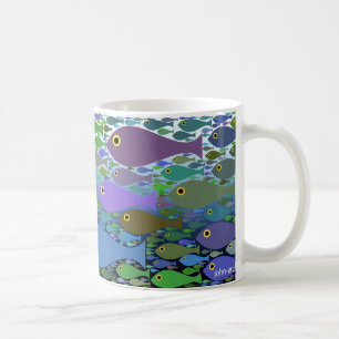 fisk i havet kaffemugg