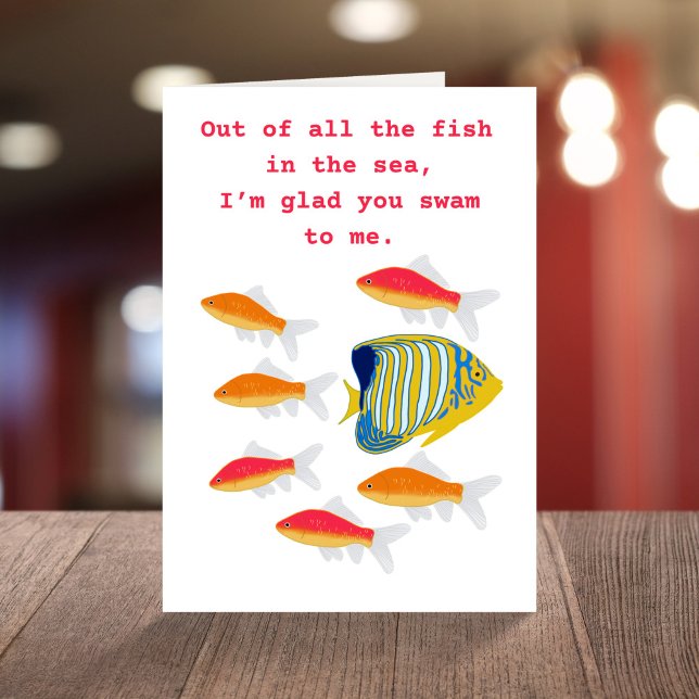Fisk i havet Valentindagen Kort (Skapare uppladdad)