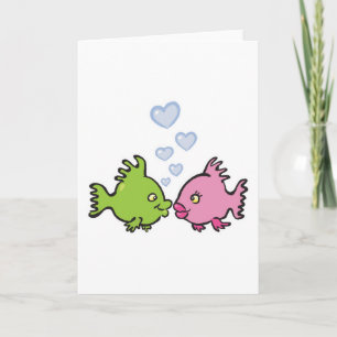 fisk i kärlek valentin helgkort