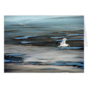 Fisk i munnen hälsningskort