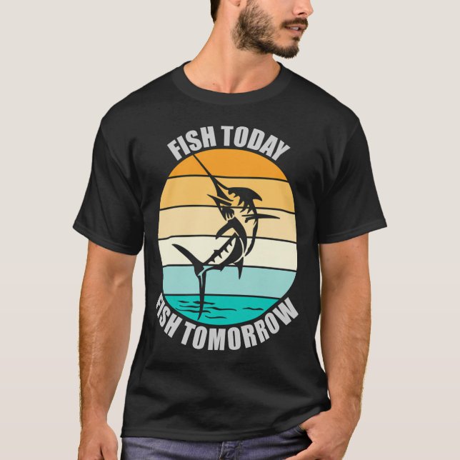 Fisk Idag Fisk Imorgon T Shirt (Framsida)