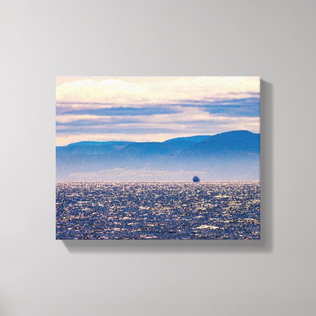 Fisk idyllic S.Laurent River bild, Kanada Canvastryck (Framsida)