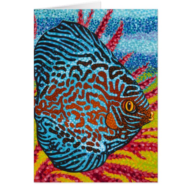 Fisk II - briljant tropisk Hälsningskort (Framsidan)