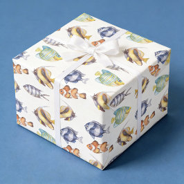 Fisk Inpackningspapper, Undervattens Havsliv Prese Presentpapper