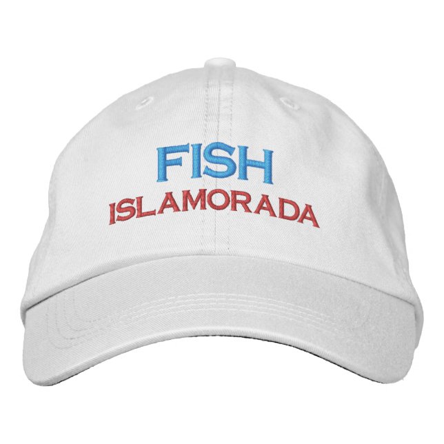 FISK ISLAMORADA FLORIDA NYCKLAR FISKEHAT BRODERAD KEPS (Framsida)