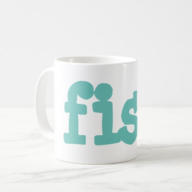 fisk  kaffemugg (Framsida vänster)